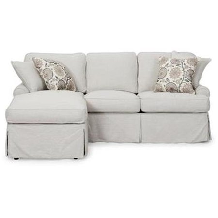 FINE-LINE Horizon Sleeper Sofa and Chaise - Slip Cover Set Only - Light Gray FI1153001